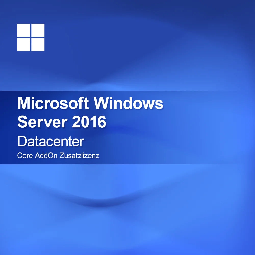 Microsoft Windows Server 2016 Datacenter, Core AddOn additional license